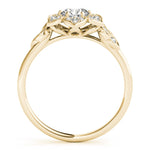 Floral Halo Engagement Ring - Diamonds By Rothschild