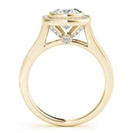 Halo Cushion Pavè Engagement Ring Setting - Diamonds By Rothschild