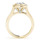 Halo Cushion Pavè Engagement Ring Setting - Diamonds By Rothschild