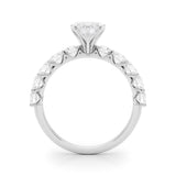 Heart Shape Center Large Pavé Engagement Ring - Diamonds By Rothschild