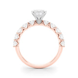 Heart Shape Center Large Pavé Engagement Ring - Diamonds By Rothschild