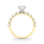 Heart Shape Center Large Pavé Engagement Ring - Diamonds By Rothschild
