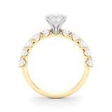 Heart Shape Center Large Pavé Engagement Ring - Diamonds By Rothschild
