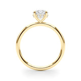 Hidden Halo Round Center Engagement Ring - Diamonds By Rothschild