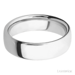 Lashbrook 14K White Gold Male Wedding Ring With Ultra Comfort - Diamonds By Rothschild