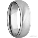 Lashbrook Cobalt Chrome Wedding Band For Him With Angle Satin Finish - Diamonds By Rothschild