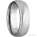 Lashbrook Cobalt Chrome Wedding Band For Him With Angle Satin Finish - Diamonds By Rothschild