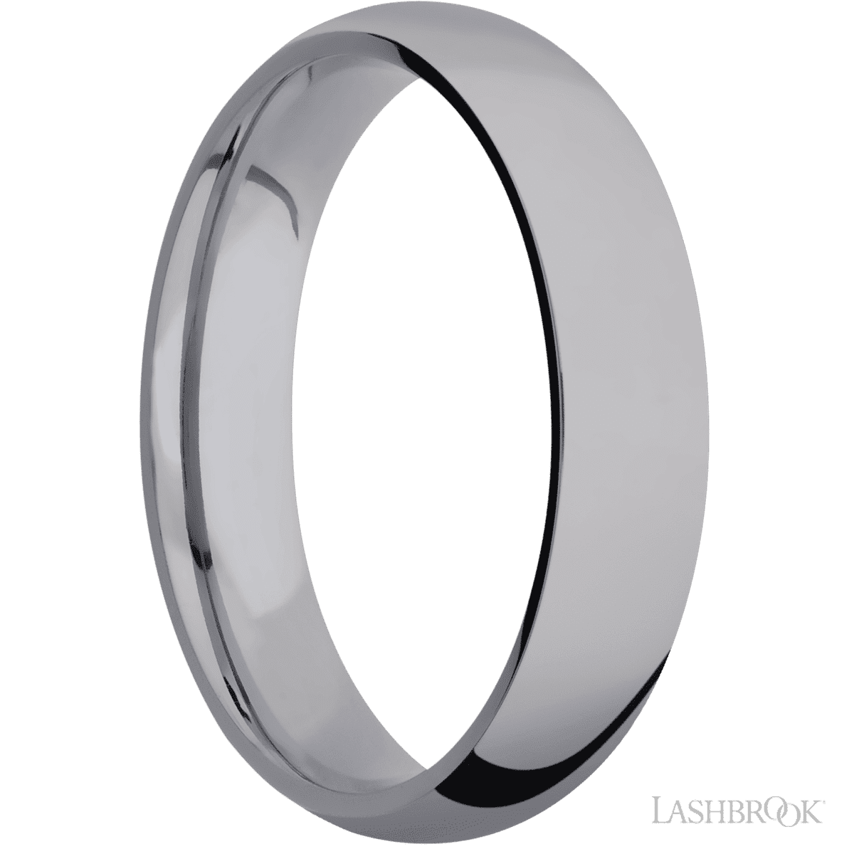 Lashbrook Tantalum Male Marriage Ring with Polish Finish - Diamonds By Rothschild