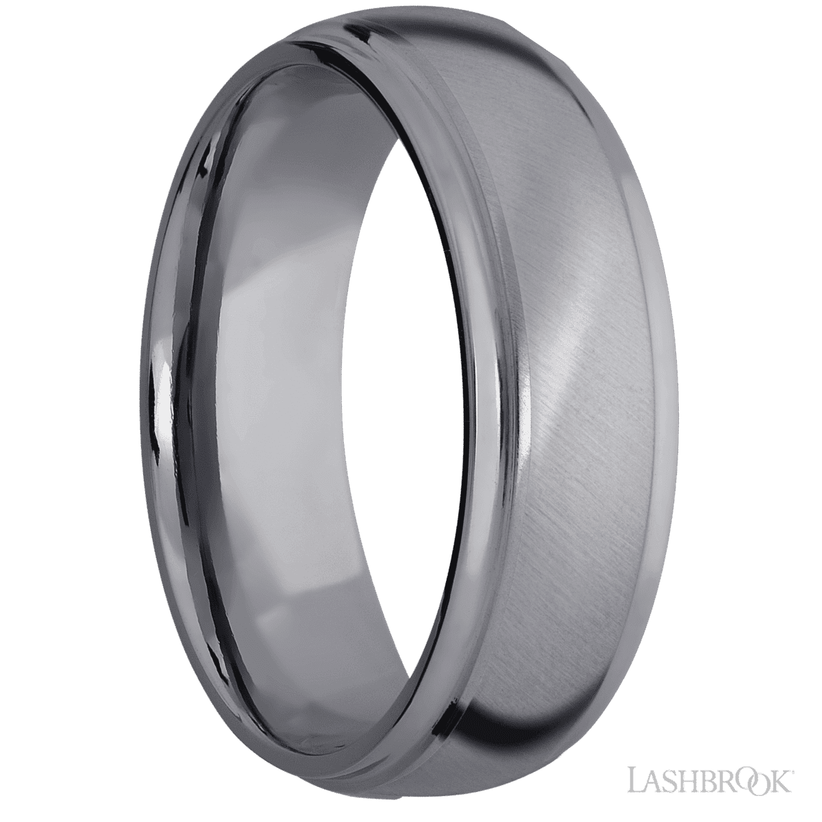 Lashbrook Tantalum Men's Wedding Ring With Anglesatin, Polish Finish - Diamonds By Rothschild