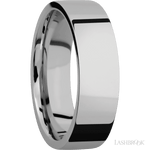 Lashbrook Titanium Male Marriage Band With Polish Finish - Diamonds By Rothschild