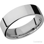 Lashbrook Titanium Male Marriage Band With Polish Finish - Diamonds By Rothschild
