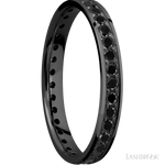 Lashbrook Wedding Band For Him With Polish Finish & Beaded Diamonds - Diamonds By Rothschild