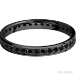 Lashbrook Wedding Band For Him With Polish Finish & Beaded Diamonds - Diamonds By Rothschild