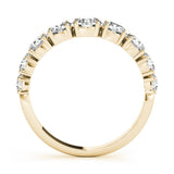 Luxurious 9 Stone Round Prong - Set Diamond Wedding Band - Diamonds By Rothschild