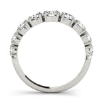 Luxurious 9 Stone Round Prong - Set Diamond Wedding Band - Diamonds By Rothschild