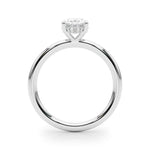 Oval Center Hidden Halo Engagement Ring - Diamonds By Rothschild