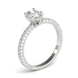 Oval Cut Pavé Engagement Ring - Diamonds By Rothschild