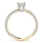 Oval Cut Pavé Engagement Ring - Diamonds By Rothschild