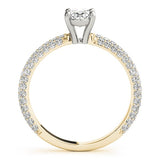 Oval Cut Pavé Engagement Ring - Diamonds By Rothschild