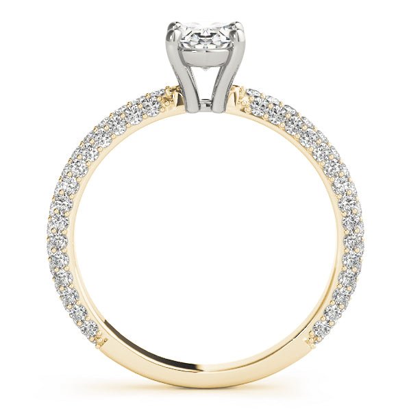 Oval Cut Pavé Engagement Ring - Diamonds By Rothschild