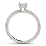 Oval Cut Pavé Engagement Ring - Diamonds By Rothschild