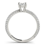Oval Cut Pavé Engagement Ring - Diamonds By Rothschild