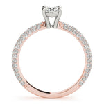 Oval Cut Pavé Engagement Ring - Diamonds By Rothschild