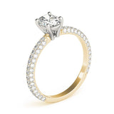 Oval Cut Pavé Engagement Ring - Diamonds By Rothschild