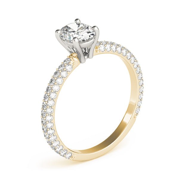 Oval Cut Pavé Engagement Ring - Diamonds By Rothschild