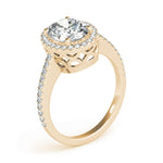 Oval Halo Engagement Ring - Diamonds By Rothschild