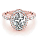 Oval Halo Engagement Ring - Diamonds By Rothschild