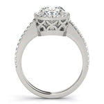 Oval Halo Engagement Ring - Diamonds By Rothschild