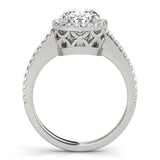 Oval Halo Engagement Ring - Diamonds By Rothschild