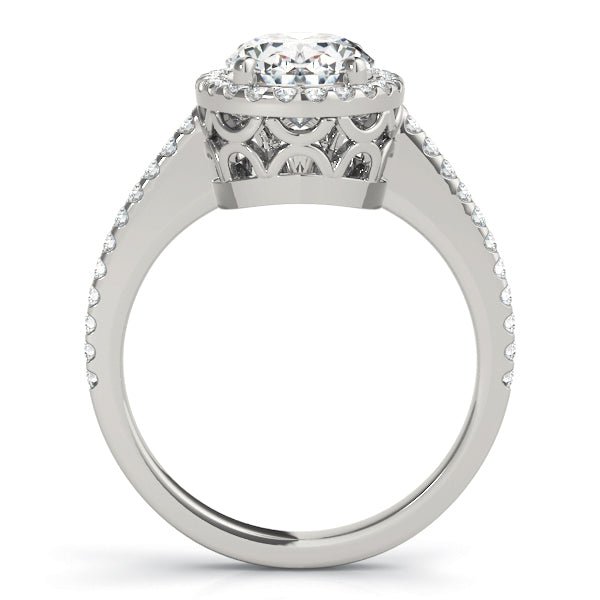 Oval Halo Engagement Ring - Diamonds By Rothschild