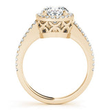 Oval Halo Engagement Ring - Diamonds By Rothschild