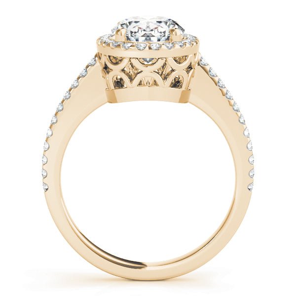Oval Halo Engagement Ring - Diamonds By Rothschild