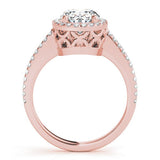 Oval Halo Engagement Ring - Diamonds By Rothschild