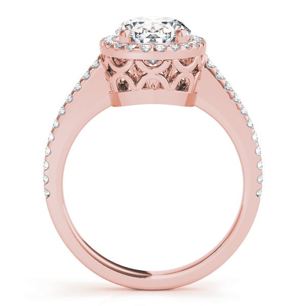 Oval Halo Engagement Ring - Diamonds By Rothschild