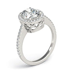 Oval Halo Engagement Ring - Diamonds By Rothschild