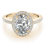 Oval Halo Engagement Ring - Diamonds By Rothschild