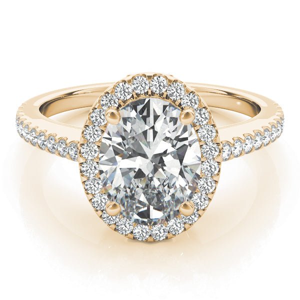 Oval Halo Engagement Ring - Diamonds By Rothschild