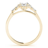Oval Halo Side Stone Engagement Ring - Diamonds By Rothschild