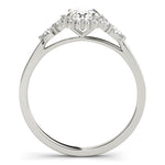 Oval Halo Side Stone Engagement Ring - Diamonds By Rothschild