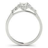 Oval Halo Side Stone Engagement Ring - Diamonds By Rothschild
