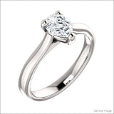 Pear Cut Shape Diamond Engagement Ring