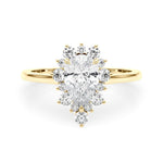 Pear - Shaped Halo Engagement Ring - Diamonds By Rothschild