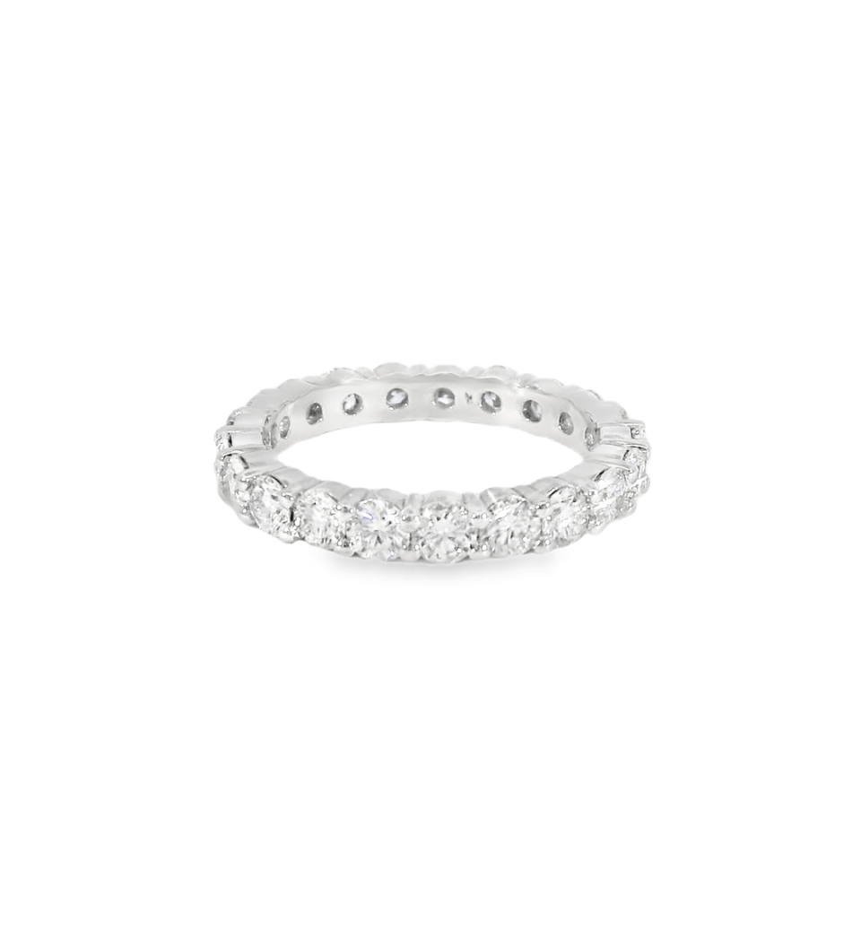 Platinum Diamond Eternity Band - 2.25ctw - Diamonds By Rothschild