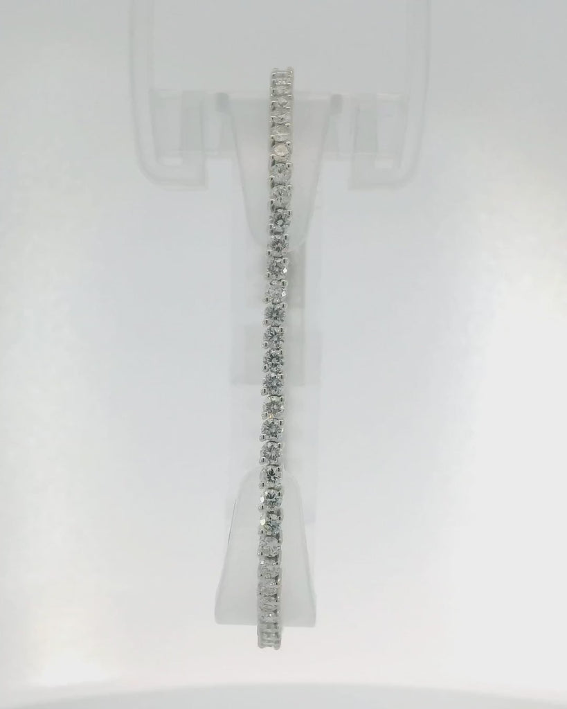 18KW Diamond Tennis Bracelet - 3.50ctw