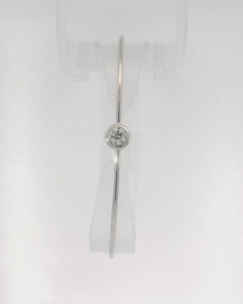 14kw Bezel Diamond Bangle - 0.32cttw F VS