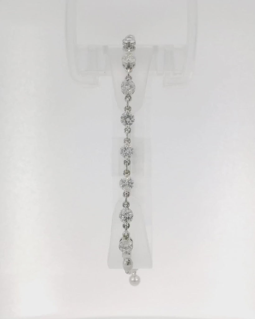 14KW Diamond Chain Bolo Bracelet - 1.34 ctw